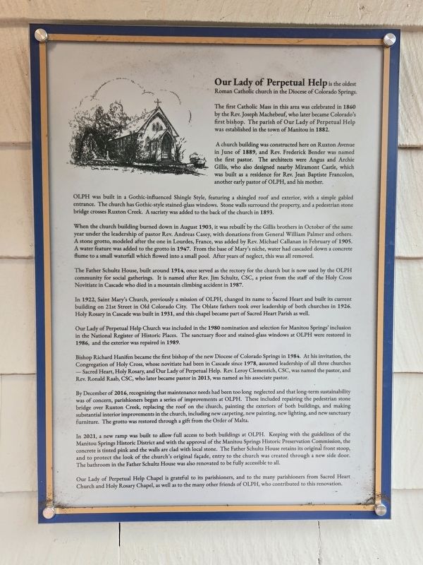 Our Lady of Perpetual Help Marker. Click for full size. Our Lady of Perpetual Help Marker image. Click for full size.