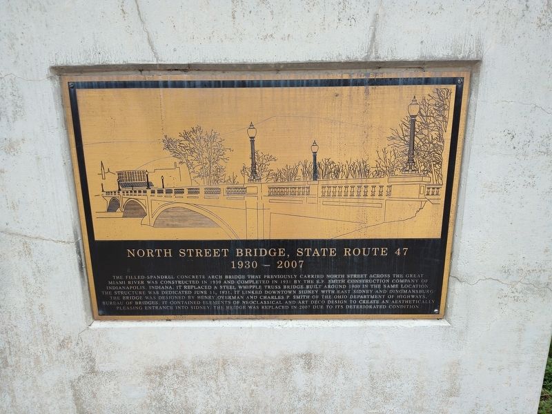 North Street Bridge, State Route 47 Marker. Click for full size. North Street Bridge, State Route 47 Marker image. Click for full size.