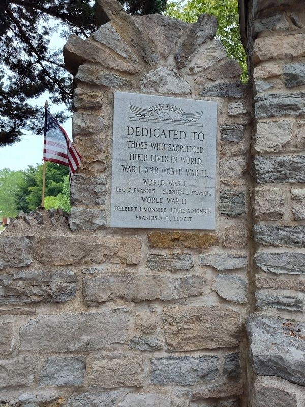Our Lady of Lourdes Veterans Memorial. Click for full size. Our Lady of Lourdes Veterans Memorial image. Click for full size.