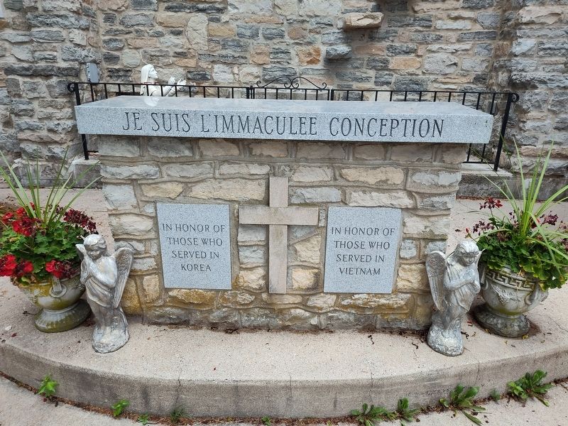 Our Lady of Lourdes Veterans Memorial. Click for full size. Our Lady of Lourdes Veterans Memorial image. Click for full size.
