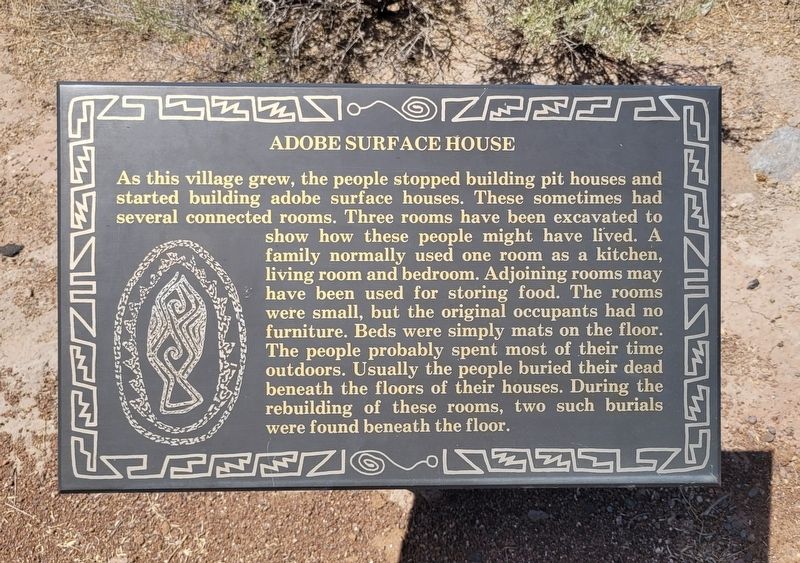 Adobe Surface House Marker. Click for full size. Adobe Surface House Marker image. Click for full size.