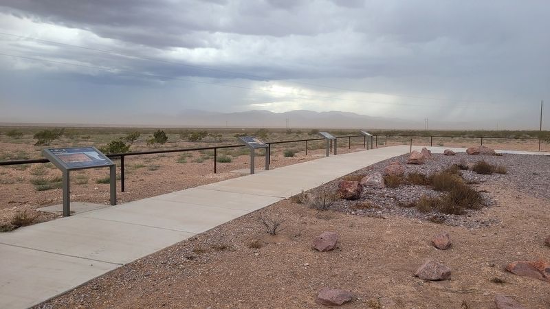 The Guarding the Trail Marker is the second marker from the right side. Click for full size. The Guarding the Trail Marker is the second marker from the right side image. Click for full size.