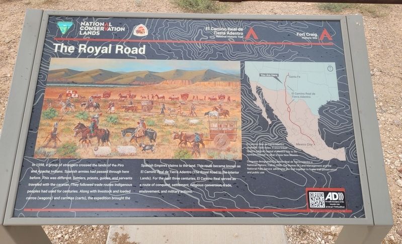The Royal Road Marker. Click for full size. The Royal Road Marker image. Click for full size.