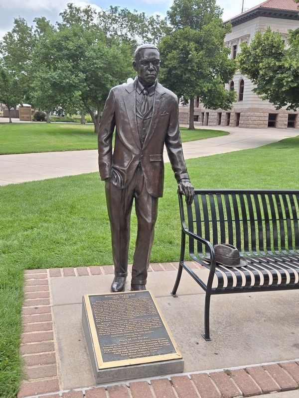 William Seymour Marker and statue image. Click for full size.