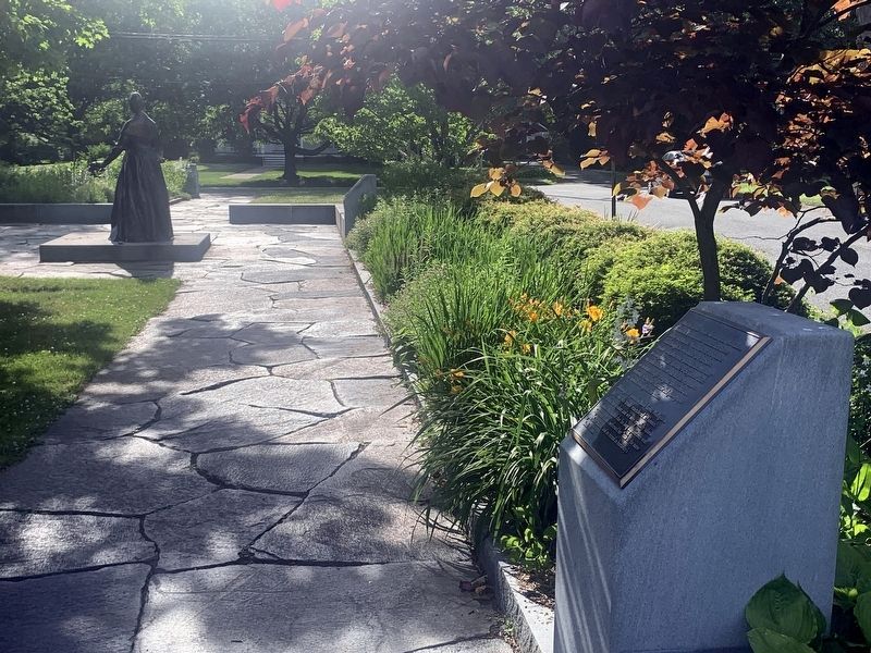 Marker with Sojourner Truth Statue. Click for full size. Marker with Sojourner Truth Statue image. Click for full size.