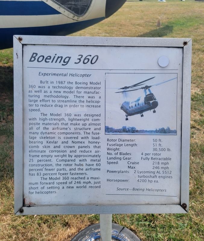 Boeing 360 Marker image. Click for full size.