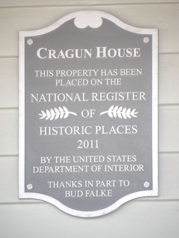 Cragun House Marker. Click for full size. Cragun House Marker image. Click for full size.