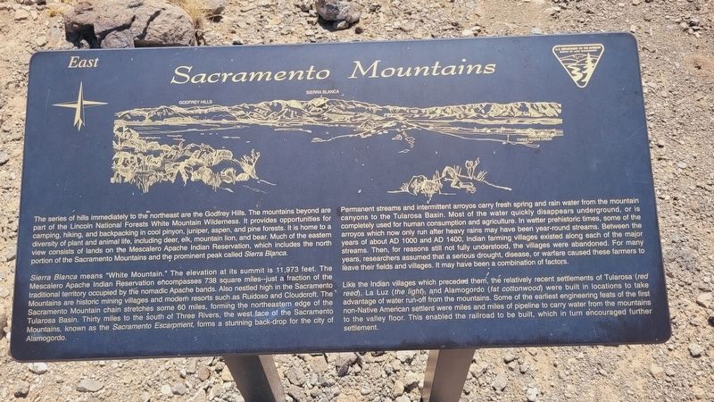 Sacramento Mountains Marker image. Click for full size.