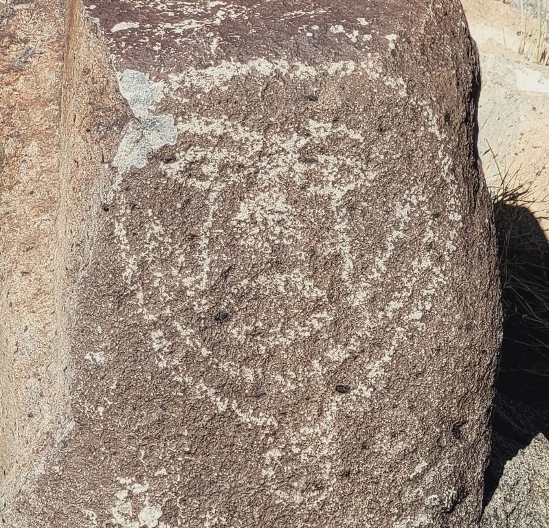 Petroglyph along the hiking trail image. Click for full size.