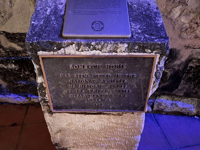 Bombach House and Store Marker image. Click for full size.