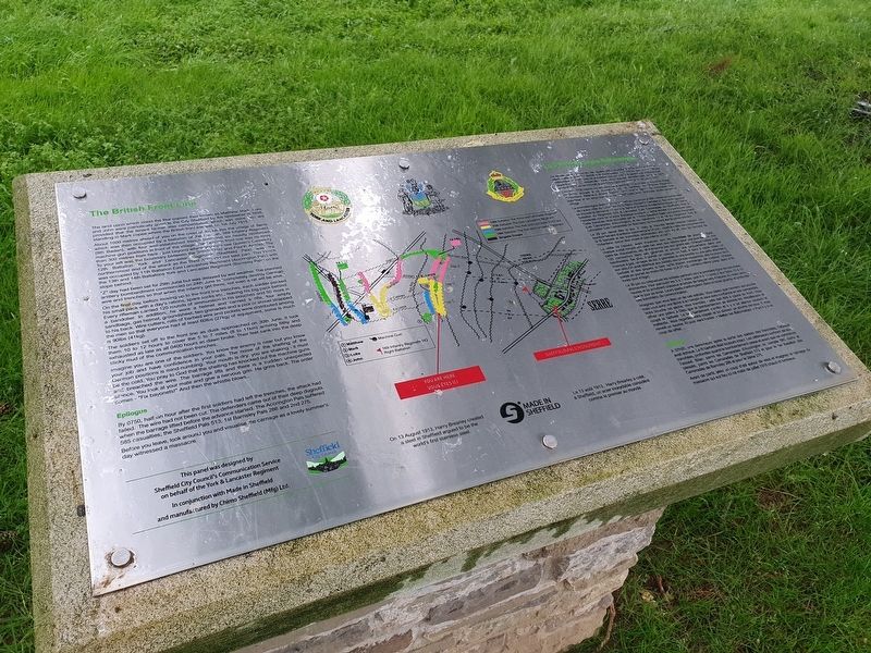 The British Front Line Marker. Click for full size. The British Front Line Marker image. Click for full size.