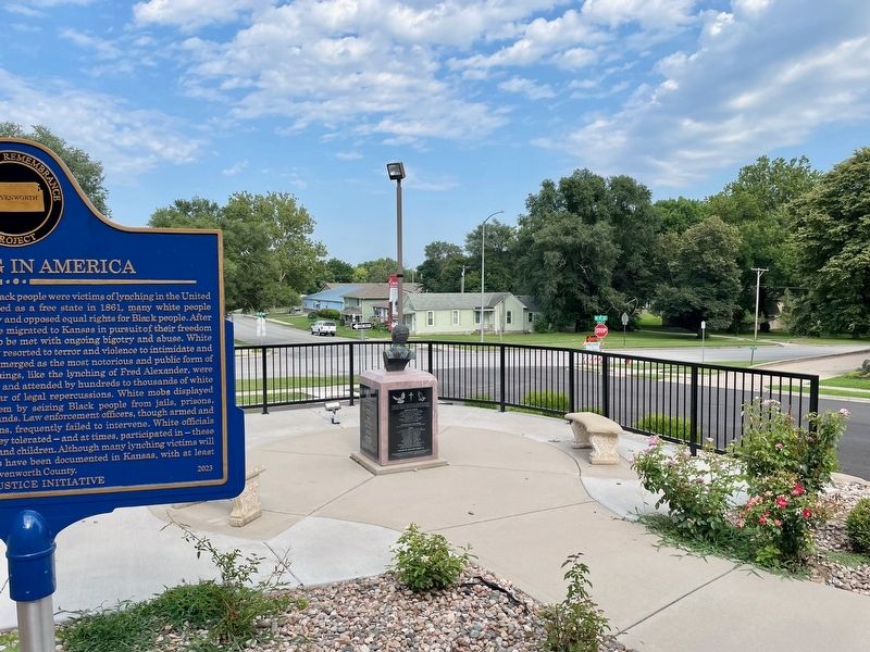 Lynching in America / Lynching in Leavenworth County Marker image. Click for full size.