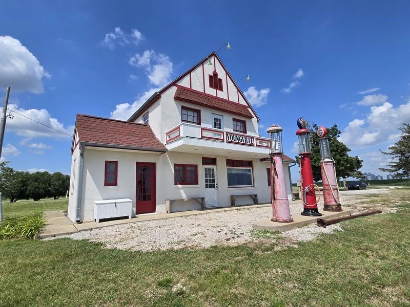 Youngville Cafe and filling station. Click for full size. Youngville Cafe and filling station image. Click for full size.