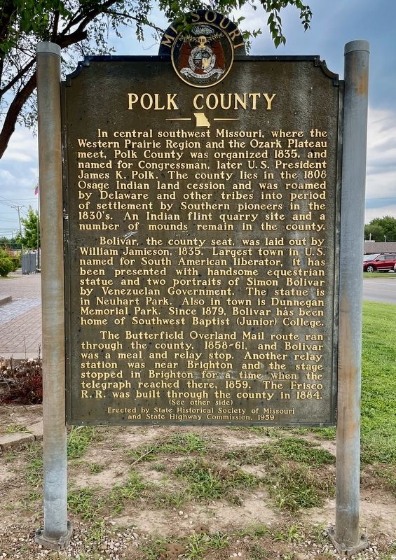Polk County Marker. Click for full size. Polk County Marker image. Click for full size.