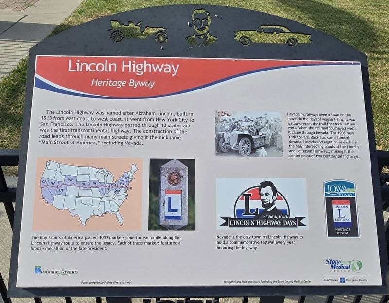 Lincoln Highway Marker. Click for full size. Lincoln Highway Marker image. Click for full size.