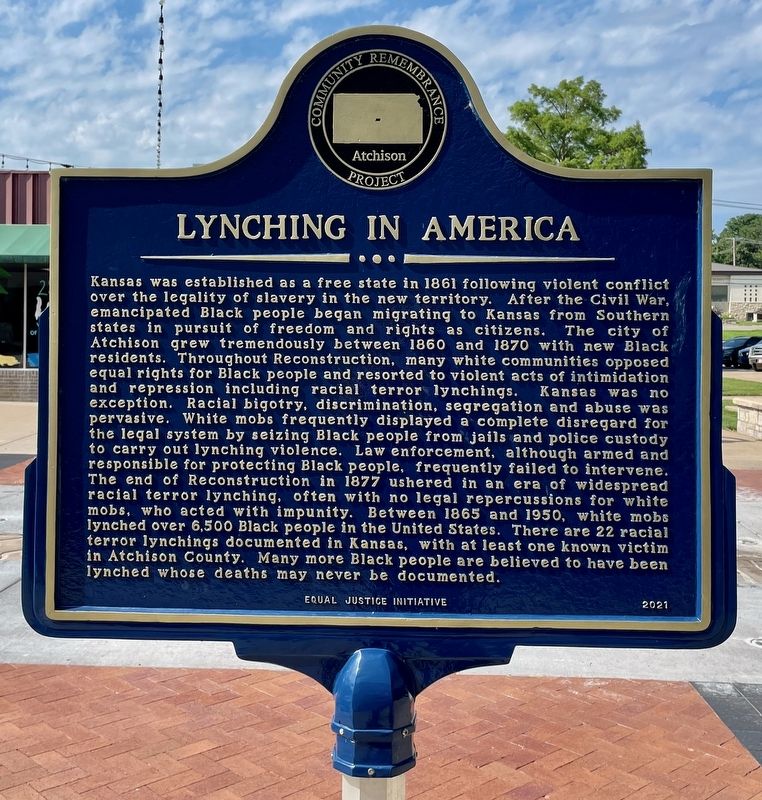 Lynching in America Marker image. Click for full size.
