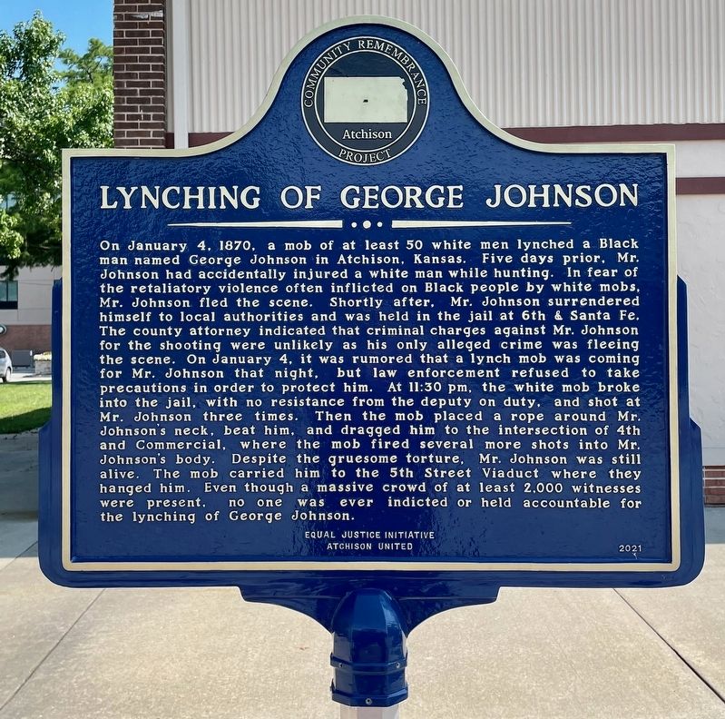 Lynching of George Johnson Marker image. Click for full size.