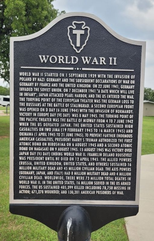 World War II Marker image. Click for full size.