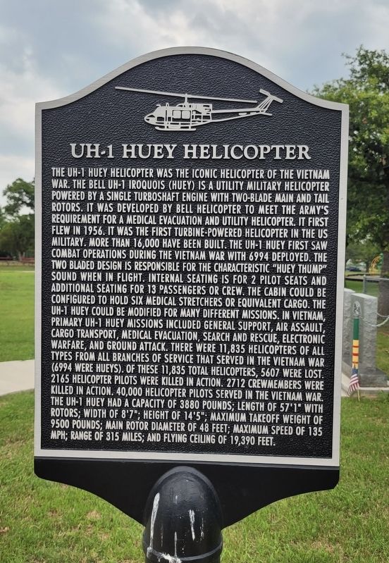 UH-1 Huey Helicopter Marker image. Click for full size.