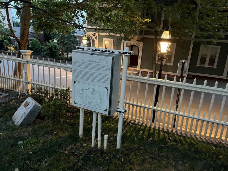 The Olmsted Plan Marker. Click for full size. The Olmsted Plan Marker image. Click for full size.