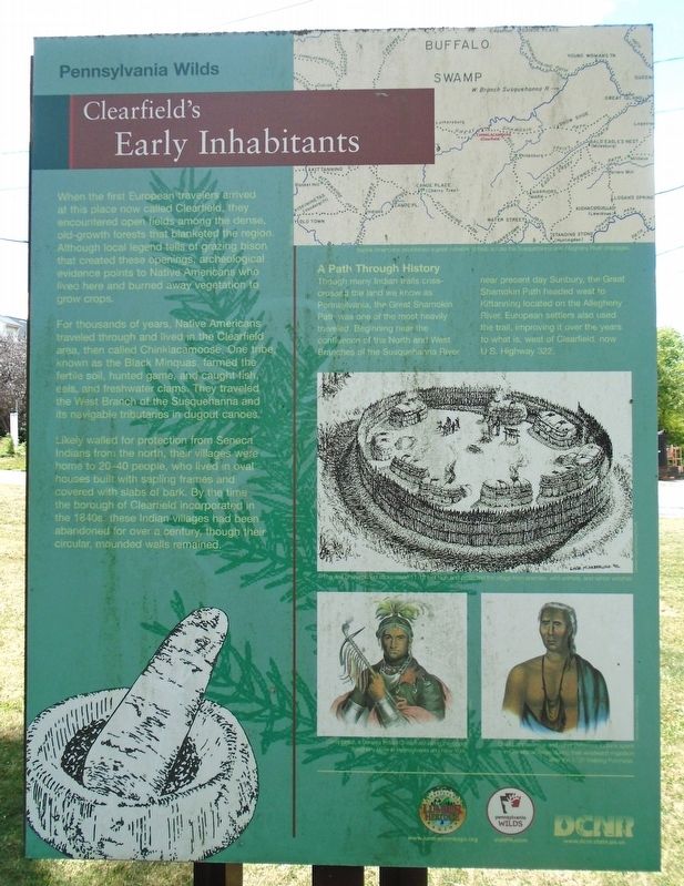 Clearfield's Early Inhabitants Marker image. Click for full size.