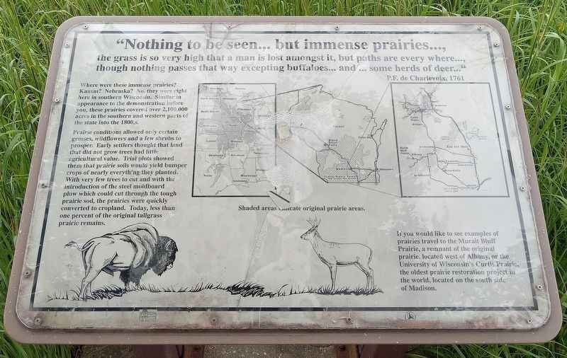 "Nothing to be seen... but immense prairies..., Marker. Click for full size. "Nothing to be seen... but immense prairies..., Marker image. Click for full size.