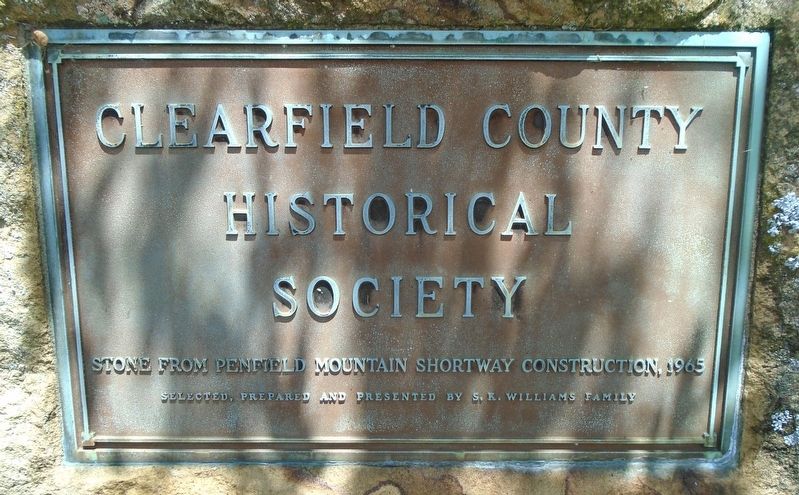 Clearfield County Historical Society Marker. Click for full size. Clearfield County Historical Society Marker image. Click for full size.