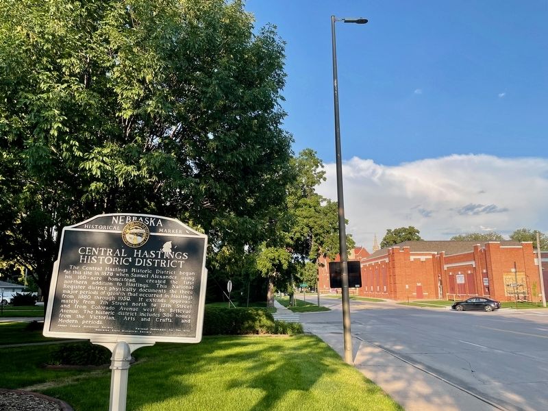 The view east from marker down 7th Avenue. image. Click for full size.