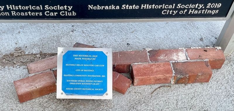 Located below the marker. image. Click for full size.