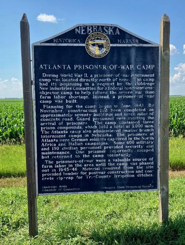 Atlanta Prisoner-of-War Camp Marker. Click for full size. Atlanta Prisoner-of-War Camp Marker image. Click for full size.