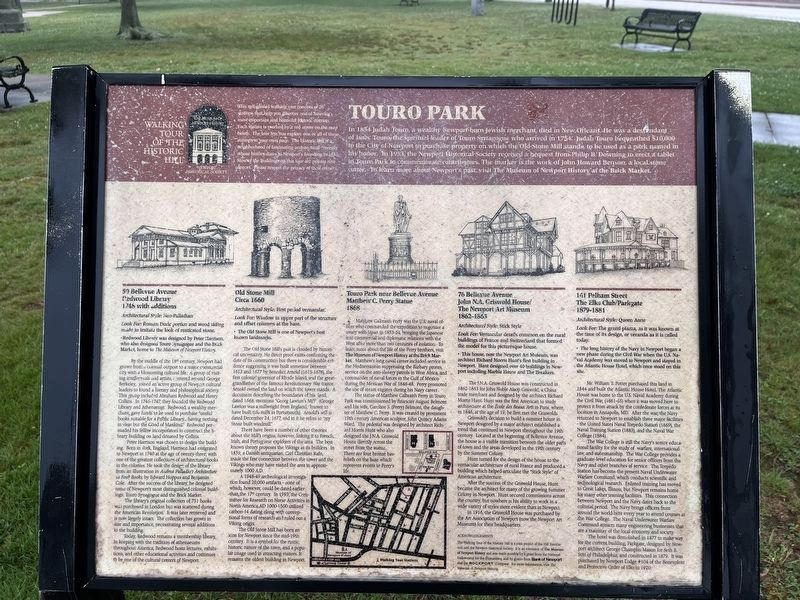 Touro Park Marker image. Click for full size.