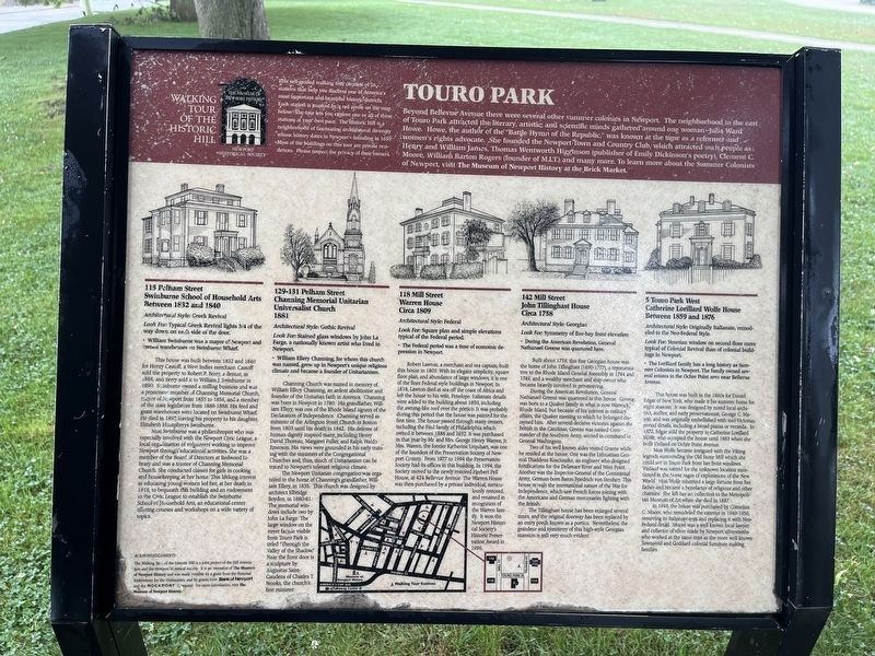 Touro Park Marker image. Click for full size.