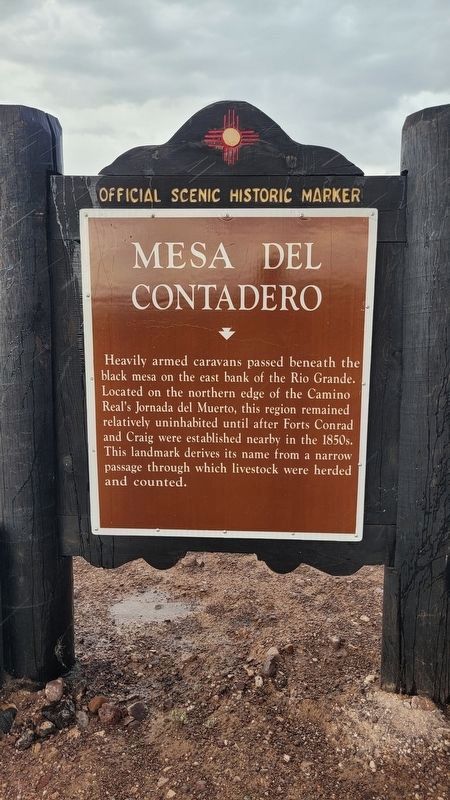 Mesa del Contadero Marker. Click for full size. Mesa del Contadero Marker image. Click for full size.