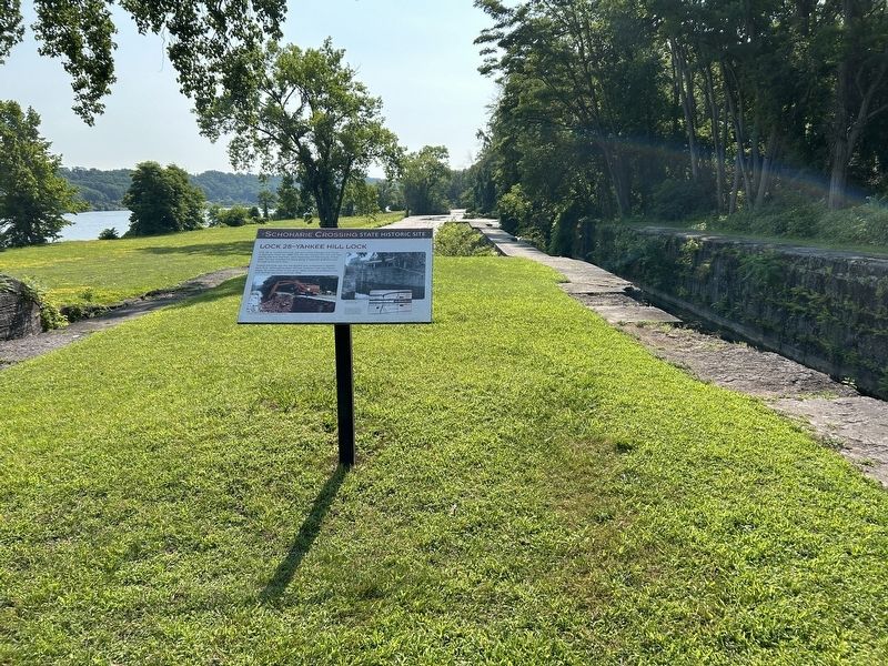 Lock 28 - Yankee Hill Lock Marker. Click for full size. Lock 28 - Yankee Hill Lock Marker image. Click for full size.