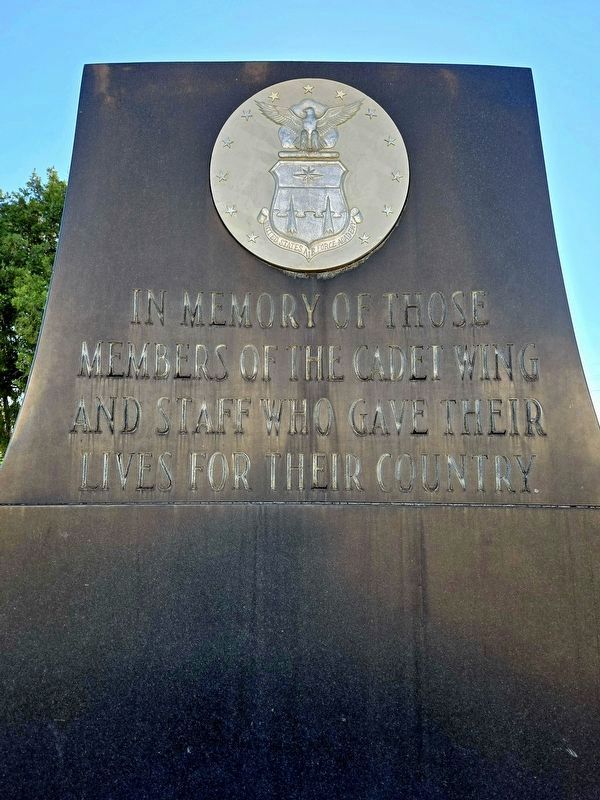 Cadet Wing Memorial Marker. Click for full size. Cadet Wing Memorial Marker image. Click for full size.