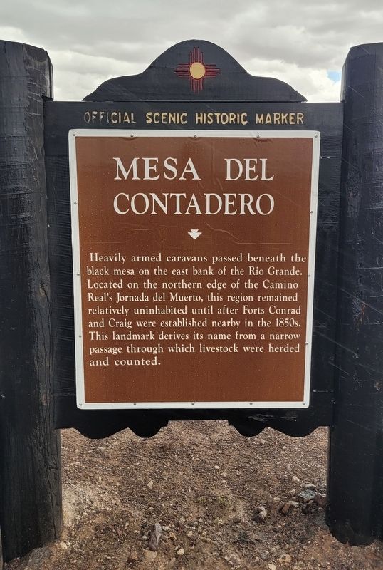 Mesa Del Contadero Marker. Click for full size. Mesa Del Contadero Marker image. Click for full size.