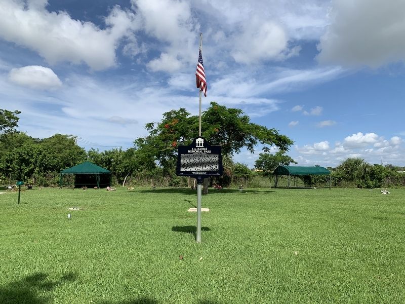 I. A. Banks Memorial Park Marker. Click for full size. I. A. Banks Memorial Park Marker image. Click for full size.