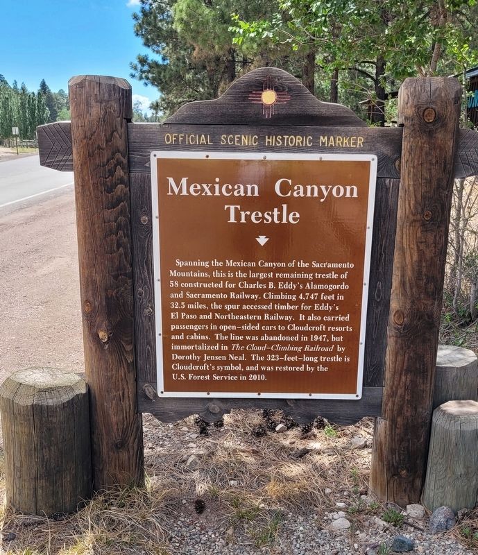Mexican Canyon Trestle Marker image. Click for full size.