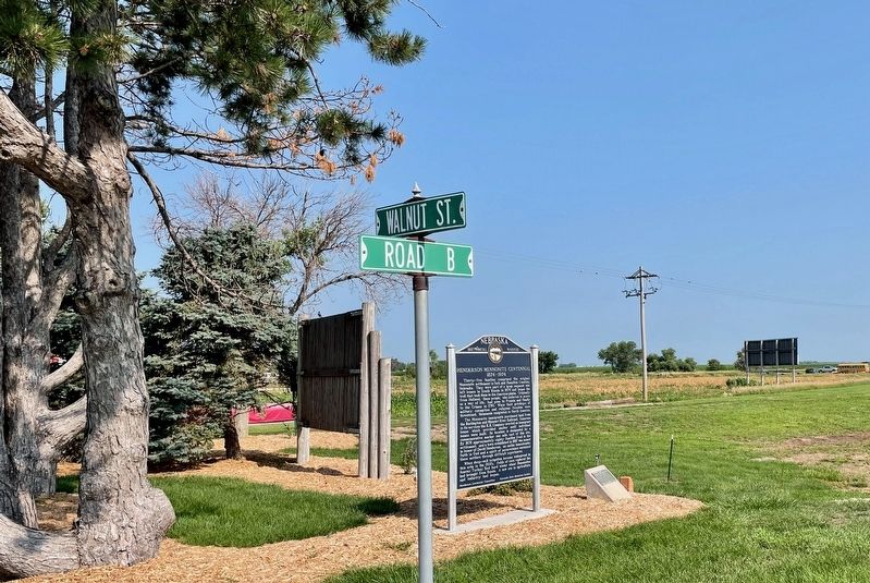 Henderson Mennonite Centennial Marker image. Click for full size.