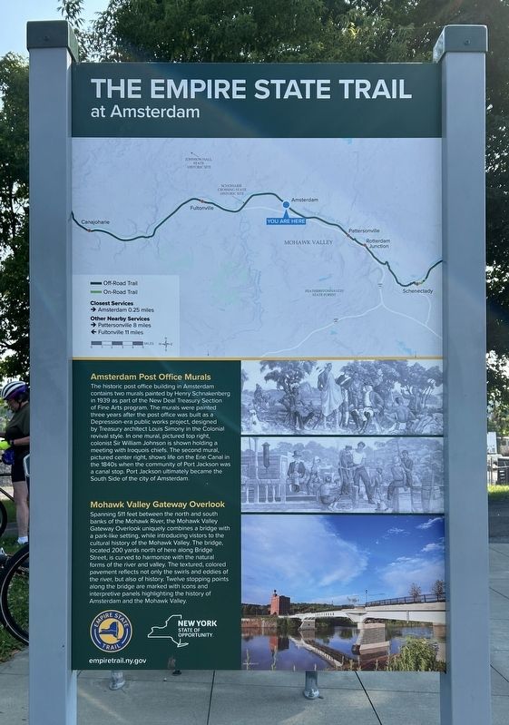 Empire State Trail Marker, Side One image. Click for full size.