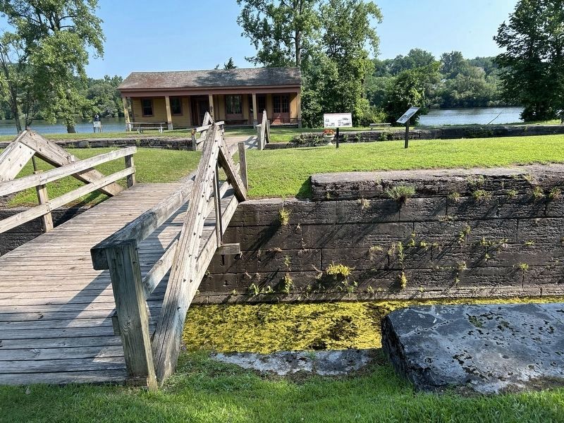 Lock 28 - Yankee Hill Lock Marker. Click for full size. Lock 28 - Yankee Hill Lock Marker image. Click for full size.