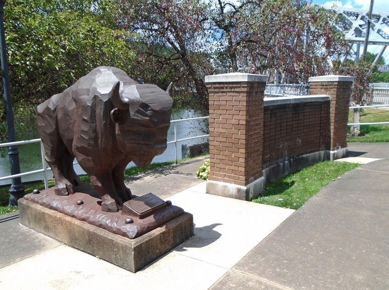 Clearfield High School Bison Monument. Click for full size. Clearfield High School Bison Monument image. Click for full size.