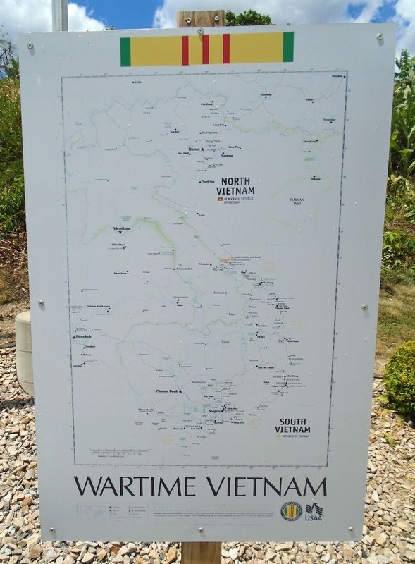 Wartime Vietnam Map at the Memorial. Click for full size. Wartime Vietnam Map at the Memorial image. Click for full size.