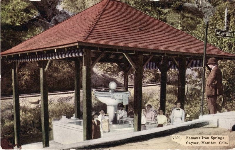 Famous Iron Springs Geyser. Click for full size. Famous Iron Springs Geyser image. Click for full size.