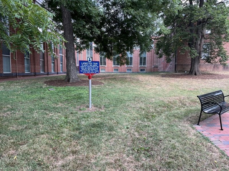 Lafayette’s Tour Marker. Click for full size. Lafayette’s Tour Marker image. Click for full size.