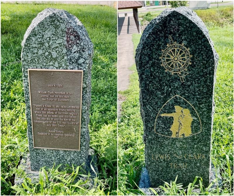 4th of July, 1804 Creek Marker. Click for full size. 4th of July, 1804 Creek Marker image. Click for full size.