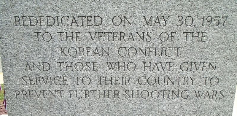 War Memorial Rededication - Korea. Click for full size. War Memorial Rededication - Korea image. Click for full size.