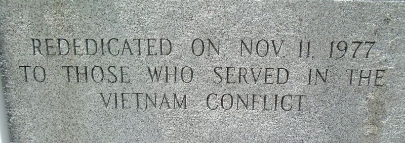 War Memorial Rededication - Vietnam. Click for full size. War Memorial Rededication - Vietnam image. Click for full size.
