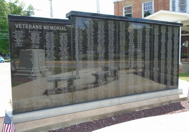 Veterans Memorial Panel. Click for full size. Veterans Memorial Panel image. Click for full size.