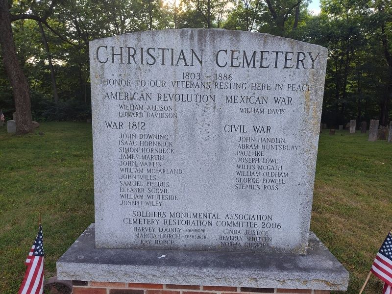 Christian Cemetery Marker. Click for full size. Christian Cemetery Marker image. Click for full size.